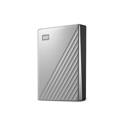 Zunanji trdi disk Western Digital My Passport Ultra za Mac 4TB (srebrn/črn, USB-C 3.2 Gen 1)