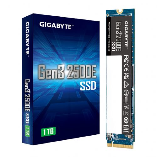 Vgradni SSD disk Gigabyte Gen3 2500E 1TB PCIe 3.0 M.2 NVMe, 2400/1800 MB/s, TRIM