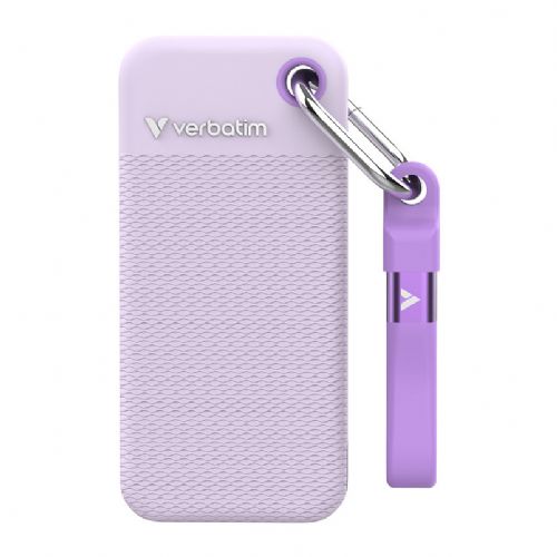 Zunanji SSD disk Verbatim 1TB M.2 USB-C 3.2 Gen2 10000 MB/s vijoličen