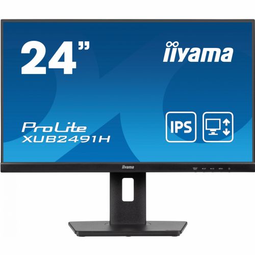 Monitor Iiyama XUB2491H Prolite, 60,5 cm (23,8"), 1920 x1080, FHD, 16:9, IPS, 300 cd/m2, 0,5 ms, črna