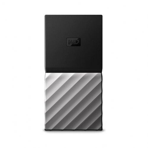 Zunanji SSD disk Western Digital MyPassport 2TB, USB 3.1 Gen2, hitrost branja 540 MB/s, 256-bit AES šifriranje, črna/siva