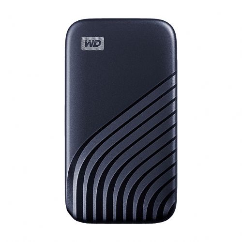 Zunanji SSD disk Western Digital MyPassport 2TB NVMe, USB 3.2 Gen2, 1050MB/s, kovinsko ohišje, modra
