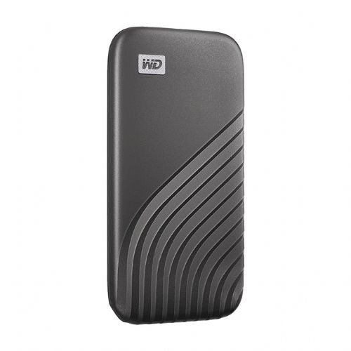 Zunanji SSD disk Western Digital MyPassport 2TB NVMe, USB 3.2 Gen2, do 1050 MB/s, kovinsko ohišje, zaščita z geslom, vesoljsko siva