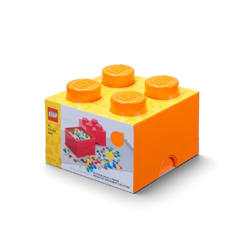 Lego®: Kutija za pohranu s blokom 4 - narančasta (40031760)