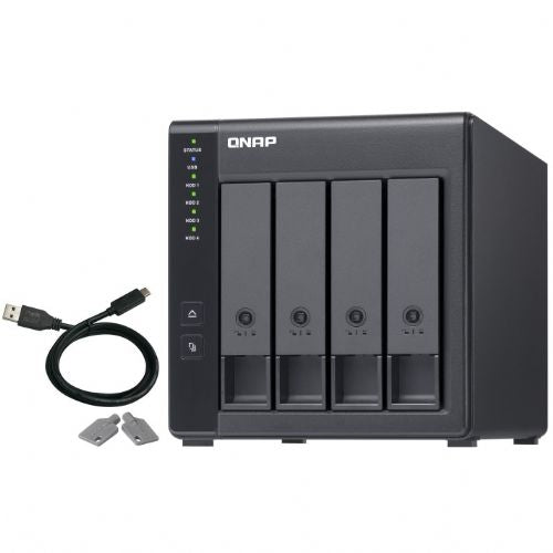 NAS sistem Qnap TR-004 4 ležišča, 2,5/3,5", RAID 0/1/5/10/JBOD, SATA II, USB Type-C