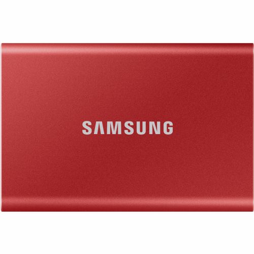 Zunanji SSD-disk Samsung Portable T7, 500 GB, USB 3.2 Gen2, rdeč