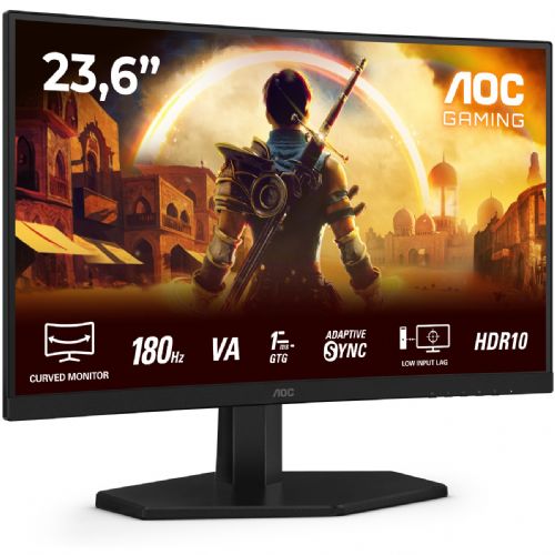 Monitor AOC C24G42E 59,9 cm (23,6"), VA, 250 cd/m2, 0,5 ms, 16:09 zakrivljeni HDMI+DP crni
