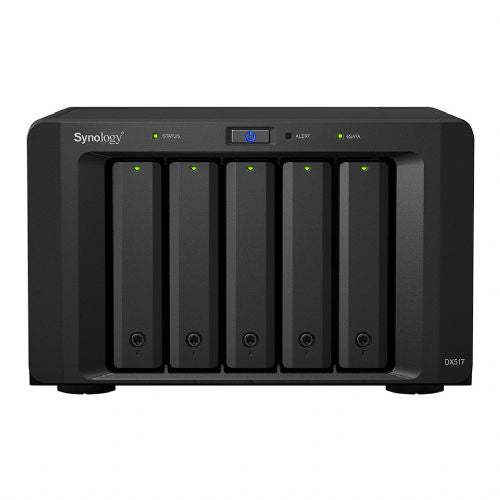NAS sistem Synology DX517 5 ležišč, podpora HDD/SSD, vroča zamenjava, eSATA, do 80TB