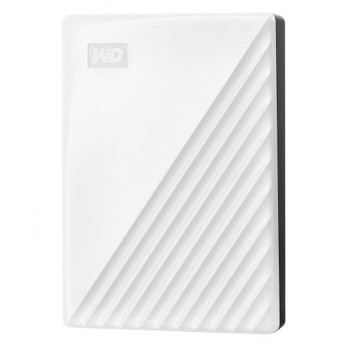 Vgradni HDD disk Western Digital My Passport 5TB, USB 3.2, bel, zaščita z geslom, 256-bitni AES