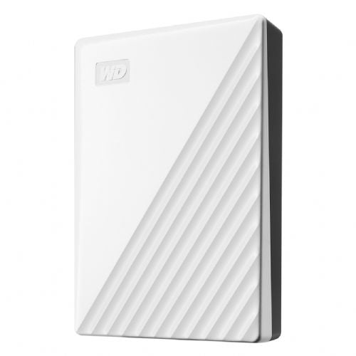 Vgradni HDD disk Western Digital My Passport 5TB, USB 3.2, bel, zaščita z geslom, 256-bitni AES