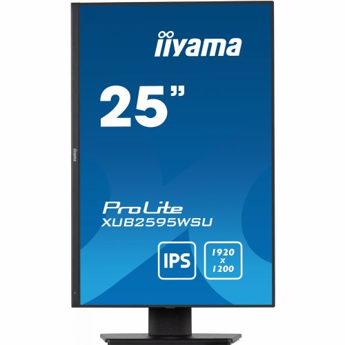 63,36cm/25" (1920x1200) iiyama Prolite XUB2595WSU-B5 LED IPS 16:10 4ms VGA HDMI DP USB LS Pivot Black