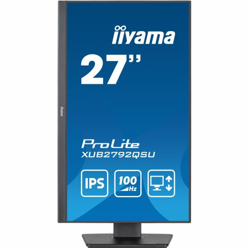 Monitor IIYAMA ProLite XUB2792QSU-B6 68,5cm (27"), 250cd/m2,  0,4ms, WQHD IPS LED LCD HDMI/DP zvočnik