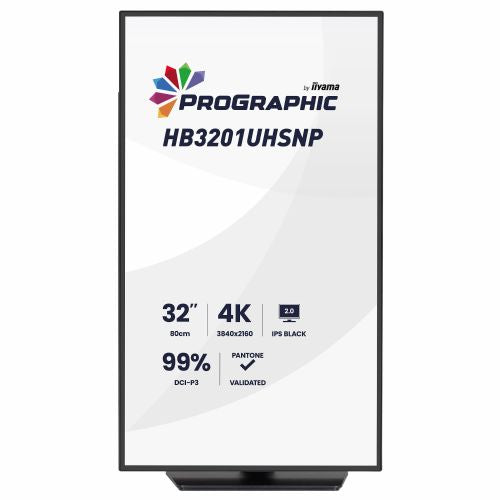 Monitor Iiyama ProGraphic HB3201UHSNP-B1 31,5" 4K IPS 4 ms 450cd/m² USB-C