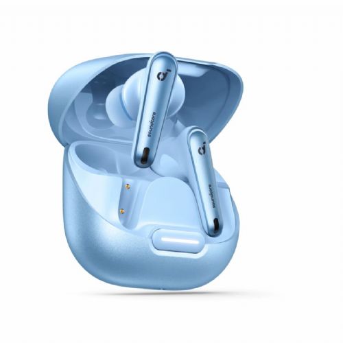 ANKER Soundcore Liberty 4 NC svetlo modre brezžične slušalke, ANC 2.0 11 mm avdio sprejemnik, Hi-Res zvok, LDAC EQ s HearID IPX4 6 mikronov