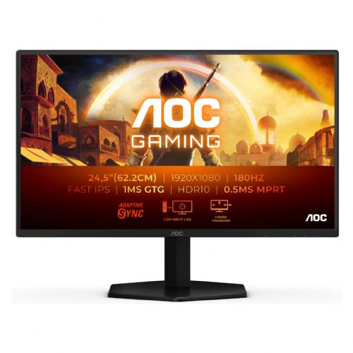 Monitor AOC 25G42E 62,2 cm (24,5"), 1920x1080 (FHD), IPS, 300cd/m2, 16:9 HDMI/DP 180 Hz 1 ms G-Sync
