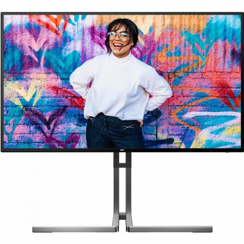 Monitor AOC U27U3CV 68,6 cm (27"), 3840 x 2160 (4K UHD), IPS, 16:9, HDMI, DP, USB-C 96 W, Lift crni