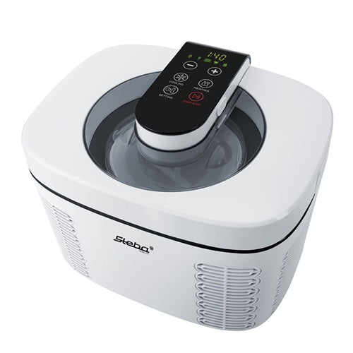 Aparat za pripravo sladoleda in jogurta Steba IC 110, za 1.200 ml, 250 W, bela/črna