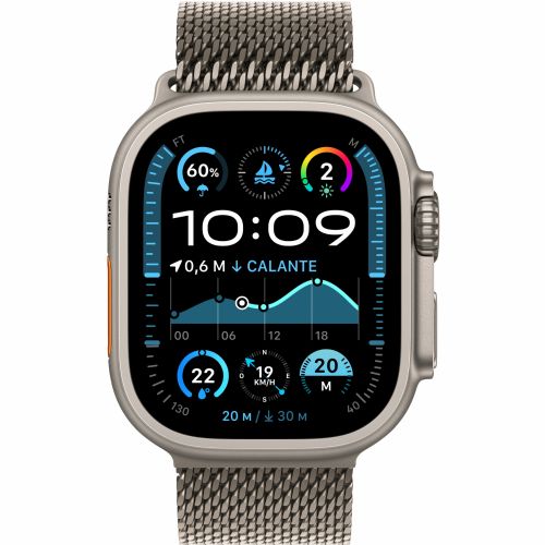 Pametna ura Apple Watch Ultra 2 GPS + Cellular 49 mm ohišje iz naravnega titana z milansko zanko iz naravnega titana - M