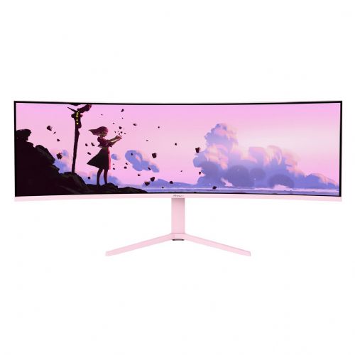 Monitor Arozzi TFT Nova 49" ukrivljen VA 165Hz DQHD HDR roza