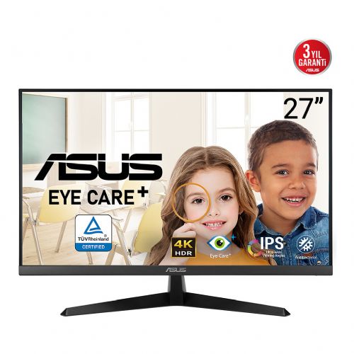 Monitor Asus VY27UQ 27" IPS 4K UHD, HDR10, Adaptive Sync, Eye Care+, črna