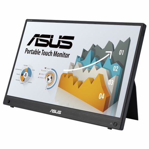 Prenosni monitor Asus ZenScreen MB16AHT 39,6 cm (15,6"), 1920 x 1080 FHD, 16:9, IPS, Touch, 250cd/m2, 5ms, črna