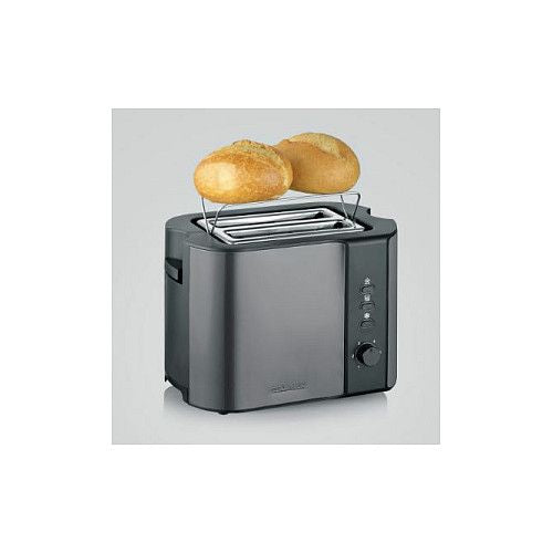 Toaster Severin AT 9573, nerjaveče jeklo, 2 reži, elektronski nadzor, nastavitev zapečenosti, funkcija odmrzovanja, temno siv