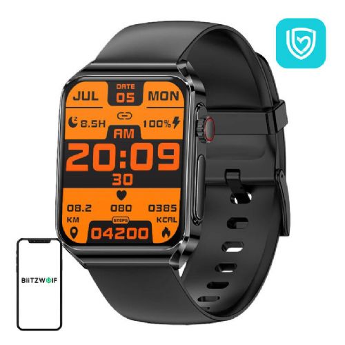 Pametna ura BlitzWolf BW-HL6 (črni silikon)
