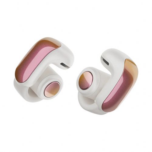 Slušalke Bose Open Earbuds Ultra Sunset Idiscent, brezžične Bluetooth, vodoodporne, aktivno odpravljanje hrupa, dodatni bas, vgrajen mikrofon