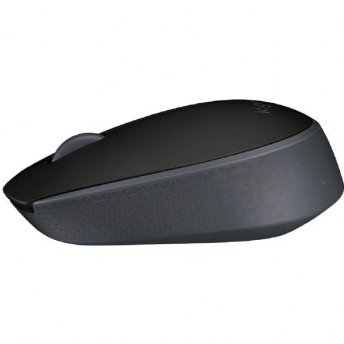 Brezžična miška Logitech M171 (črna/siva, 3 gumbi, za levičarje in desničarje, združljiva z računalniki PC/Mac)
