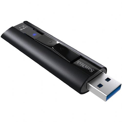 USB 256GB SanDisk Extreme PRO CZ880, USB 3.2 Gen 1, hitrost branja 420 MB/s, hitrost pisanja 380 MB/s, aluminij, zaščita z geslom