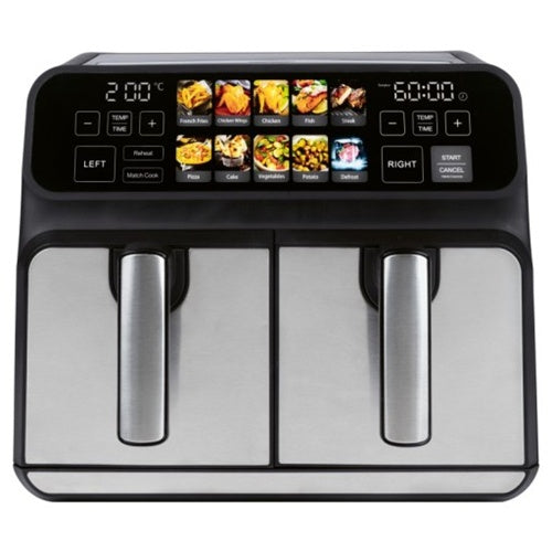 Cvrtnik ProfiCook PC-FR 1287 H, 2200 W, 2 košari po 4 l, nerjaveče jeklo + črn
