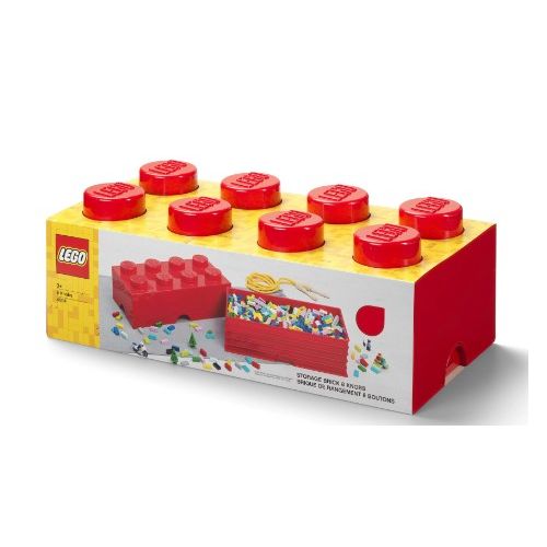 Lego®: Škatla za shranjevanje z gradnikom 8 - Rdeča (40041730)