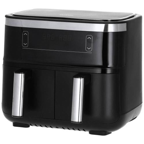 Dvojni cvrtnik Severin FR 2453, 2850W, 2x 3.25L, črna/nerjaveče jeklo