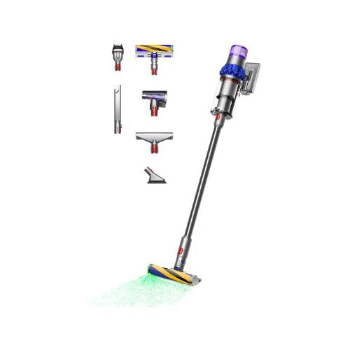 Pokončni sesalec Dyson V15 Detect Fluffy sesalnik rumen/vijoličen 660 W