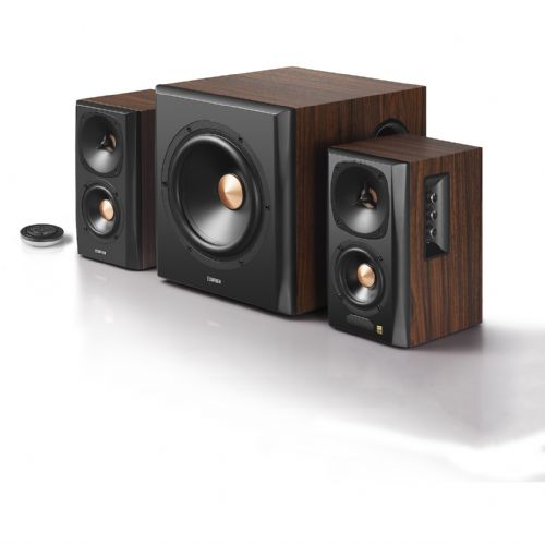 Zvočniki Edifier S360DB 2.1  Bluetooth, črna/rjava