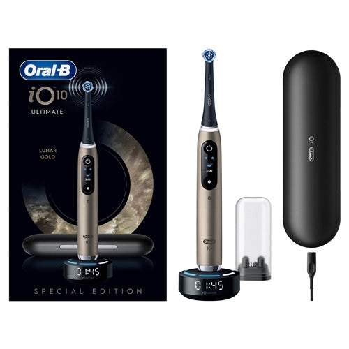 Električna zobna ščetka Oral-B iO Series 10 (zlata/črna, Lunar Gold)