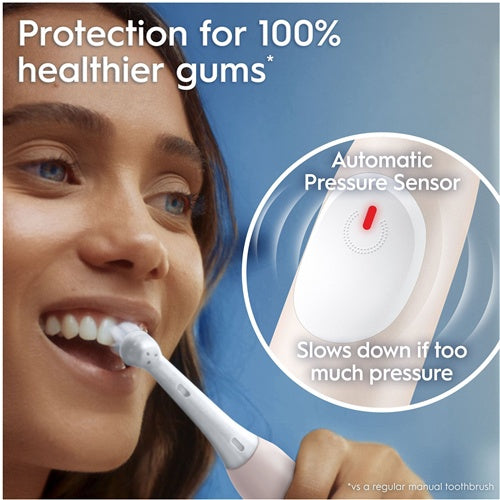 Električna zobna ščetka Oral-B iO Series 2 Calm Pink litij-ionska baterija, 3 načini čiščenja, 2D tehnologija, nadzor tlaka, do 14 dni delovanja