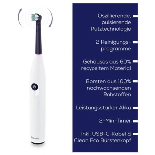 Električna zobna ščetka  Beurer TB 15 Green Planet  (bela)