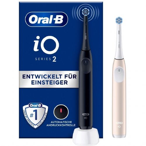 Električna zobna ščetka Oral-B iO Series 2 Night Black/Calm Pink z drugim ročajem)
