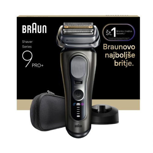 Električni brivnik Braun Series 9 PRO+ 9615s, 5+1 sistem, ProLift rezilo, SensoAdapt, 60 min delovanja, grafit
