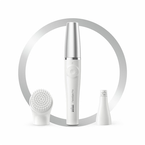 Epilator Braun FaceSpa Pro SE910, bela/srebrna