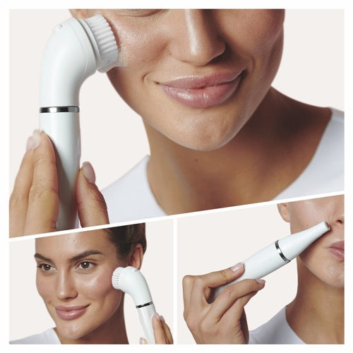 Epilator Braun FaceSpa Pro SE910, bela/srebrna