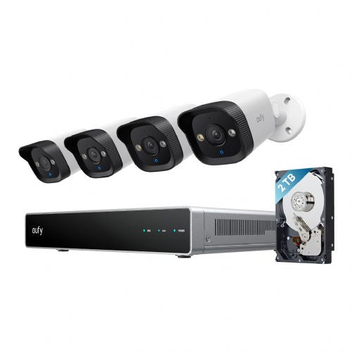 Varnostna kamera Eufy NVR E40 8-kanalni 4K PoE, 2 TB disk, AI analiza, razširitev do 16 TB