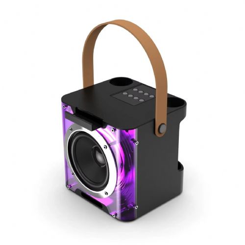 EXTRALINK LIFESTYLE BOX ZVUČNIK ZA KARAOKE CRNI DVOSTRUKI MIKROFON 