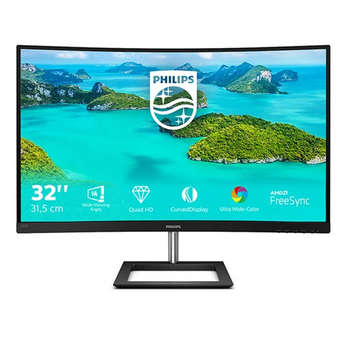 Monitor Philips 32E1C, 80 cm (31,5"), 2560 x 1440 WQHD, VA, 5ms, DP, črn (325E1C/00)