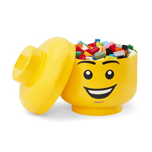 Glava za shranjevanje Lego  Happy Boy 8,5 l, zložljivo, polipropilen, brez BPA, rumena