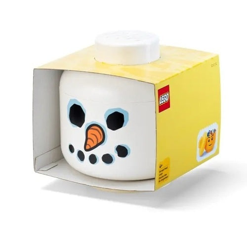 Glava za shranjevanje  Lego  Snežak 8,5L, polipropilen, zložljivo, brez BPA, bela