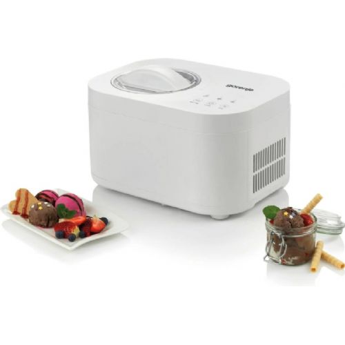 Aparat za sladoled Gorenje ICM10W, kompresorski, 1 l, elektronsko upravljanje, bele barve