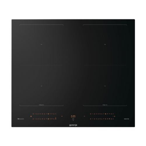 Indukcijska kuhalna plošča Gorenje GI6443BSCWF, 60 cm, 4 indukcijske cone, PowerBoost, Wi-Fi, TouchControl, črne barve