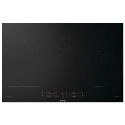 Indukcijska kuhalna plošča Gorenje GI8432BSCWF, 80 cm, 4 indukcijske cone, PowerBoost, Wi-Fi, TouchControl, črne barve